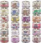 24 Pack Scented Candles Set for Home, Relaxing Stress Relief, Aromatherapy - Natural Soy Wax and Fragrance - Gifts for Women, Mom, Best Friend, Wife, Birthday