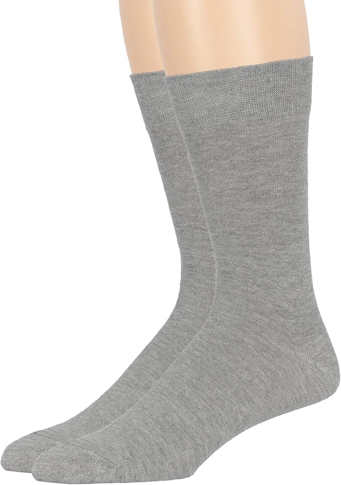 7BigStars Mens Dress Socks – 6 Pairs Crew, Soft Stay Up, Cotton Comfort for Business, Office, Big and Tall, Breathable