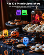 Homemory 24Pack Color Changing Halloween Flameless Candles, 200+ Hours LED Votive Candles, Battery Operated Tea Lights for Pumpkin, Party, Christmas Decor (Batteries Included)