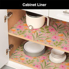 Cooyes Shelf Liner – Premium Non-Adhesive Cabinet & Drawer Liner for Kitchen – Waterproof Shelf Paper with Modern Pattern – Durable EVA Cabinet Mat – Easy to Cut