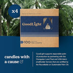 GoodLight Unscented Vegan and Paraffin-Free Tea Light Candles (400 Candles)
