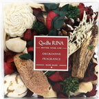 Qingbei Rina Christmas Potpourri,Cinnamon and Apple Scented Holiday Potpourri Bowl Filler.Dried Flowers. Homeragrance Sachet of Petal, Vase Filler Winter Decor.Bulk14 oz(Red)