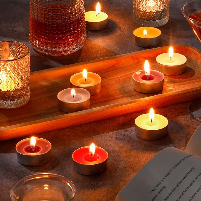 108 Pcs Scented Tea Lights Candles Mini Scented Tealight Candles Bulk for Burning Approximately 4 Hours Time(Mix)