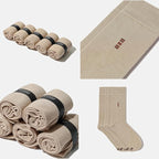 VRD Men’s Dress Socks, Bamboo 5-Pack Mens Socks, Mid Calf Length, Crew Socks Gift for Men Shoe Size 8-13