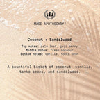 Muse Apothecary Flush Ritual - Aromatic & Refreshing Toilet Spray, Use Before You Go, 8 oz, Infused with Natural Essential Oils - Coconut + Sandalwood, 2 Pack