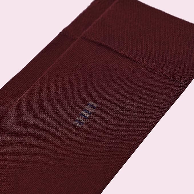 VRD Men’s Dress Socks, Bamboo 5-Pack Mens Socks, Mid Calf Length, Crew Socks Gift for Men Shoe Size 8-13