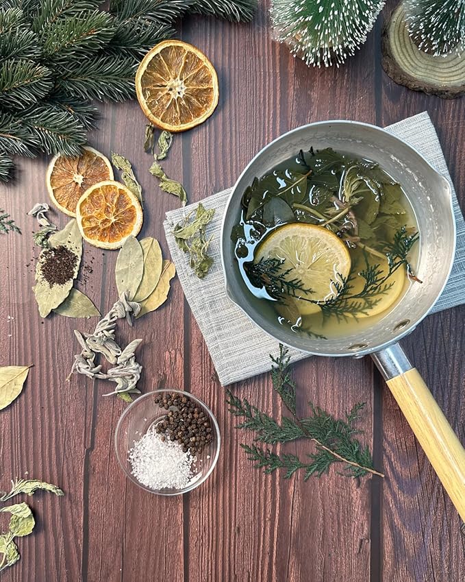 Simmering Potpourri, Potpourri Simmer Pot-Black Pepper, Bay Leaf, Orange Slices, and Sage Perfect House Warming Hostess Gift