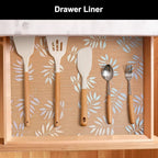 Cooyes Shelf Liner – Premium Non-Adhesive Cabinet & Drawer Liner for Kitchen – Waterproof Shelf Paper with Modern Pattern – Durable EVA Cabinet Mat – Easy to Cut