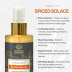 Spiced Solace Natural Perfume Surround Spray | Warm Spicy Scent inspired by Fall Season | No Parabens, No Synthetics | Essential Oil-Based |100ml