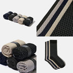 VRD Men’s Dress Socks, Bamboo 5-Pack Mens Socks, Mid Calf Length, Crew Socks Gift for Men Shoe Size 8-13
