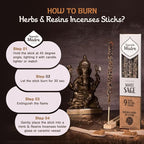 9 pcs Wildly Harvested - White Sage Incense Sticks, 7" Long - Thick Aromatic Incense Sticks (45-55 min Burning Time) to Neutralize Negative Energies & Harmonizing Spaces