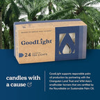 GoodLight Unscented Vegan and Paraffin-Free Tea Light Candles (24 Candles)