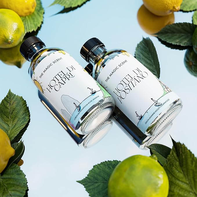Hotel Di Positano Hotel Scent Diffuser Oil - Cold-Air & Ultrasonic Fragrance Oil for Diffuser Inspired by Amalfi Coast, Italy - Essential Oils for Diffusers Aromatherapy (500 ml)