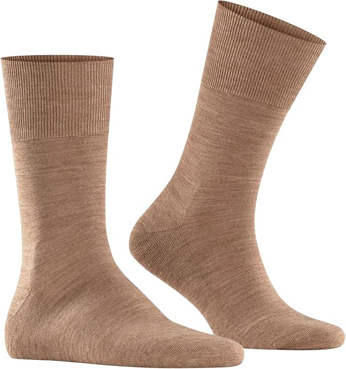 FALKE Men's Airport Dress Socks, Premium Merino Wool Cotton Blend, Sustainable Luxury, Eco-Friendly Business Casual, 1 Pair