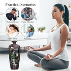 Mountain Waterfall Incense Burner Backflow Incense Burner Incense Fountain Smoke Waterfall with 20 Backflow Incense Cones，Tweezer，Mat (Vase Shape)