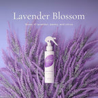 Grow Fragrance Scented Fabric and Room Air Freshener Spray - Certified Non-Toxic, 100% Plant-Based Essential Oils - 5 oz (Lavender Blossom + Black Currant Rose 2-Count)