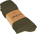 7BigStars Mens Dress Socks – 6 Pairs Crew, Soft Stay Up, Cotton Comfort for Business, Office, Big and Tall, Breathable