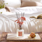 Airkeep Reed Diffuser Set,3.38 fl oz (100 ml) - English Rose Oil Diffusers with 8 Reed Sticks, Home Fragrance Reed Diffuser for Bathroom Shelf Decor