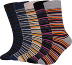DRASEX Men's Dress Socks Funky Colorful Pattern Cotton Novelty Casual Crew Socks