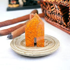 S.B ARTS Incense Holder for Sticks, Insence Stick Holder Ash Catcher for Table Decorations and Gifting - Wooden Incense Tray for Sticks - Home Decor Gifts (Brown Hut)