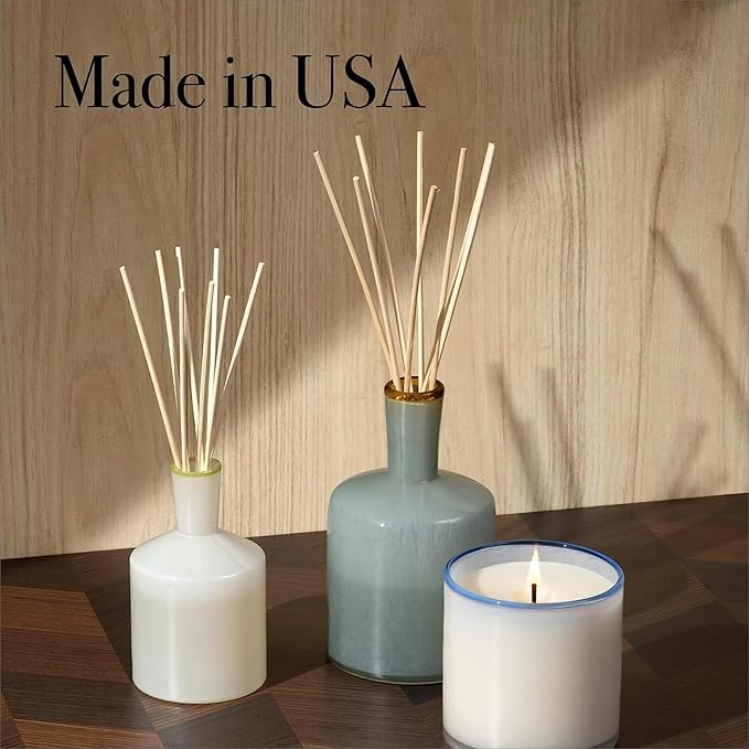 LAFCO New York Reed Diffuser Refill, Sea & Dune - 8.4 oz, Pack of 2 - Up to 4-Month Fragrance Life - Includes Natural Wood Reeds - Free of Dyes & Propellants - Made in the USA