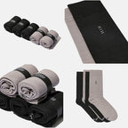 VRD Men’s Dress Socks, Bamboo 5-Pack Mens Socks, Mid Calf Length, Crew Socks Gift for Men Shoe Size 8-13