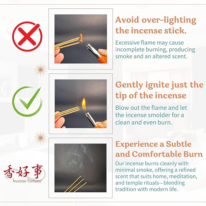 LaoShan Sandalwood Incense Joss Sticks (30cm, 300g, 400 Sticks) - Taiwan Traditional Bamboo Sticks for Religious, Thin & Less Smoke (1)