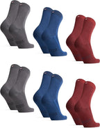 DANISH ENDURANCE Viscose Dress Socks, Premium, Soft, Breathable, Dress Socks for Men & Women, Unisex, 6-Pack