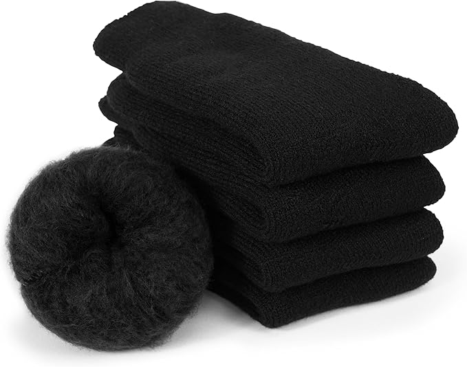 BomKinta Thermal Socks Men - Winter Warm Socks for Cold Weather Crew Socks - Cozy Soft Thick Christmas Boot Socks Size 7-11