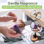 EcoKiwi Cedar & Lavender Sachets – 20 Sachets for Home Fragrence and Fresh Scents, Cedar & Lavender Sachet for Drawers and Closest, Dual-Purpose Sachet to Stop Clothes Damage and Closest Freshness