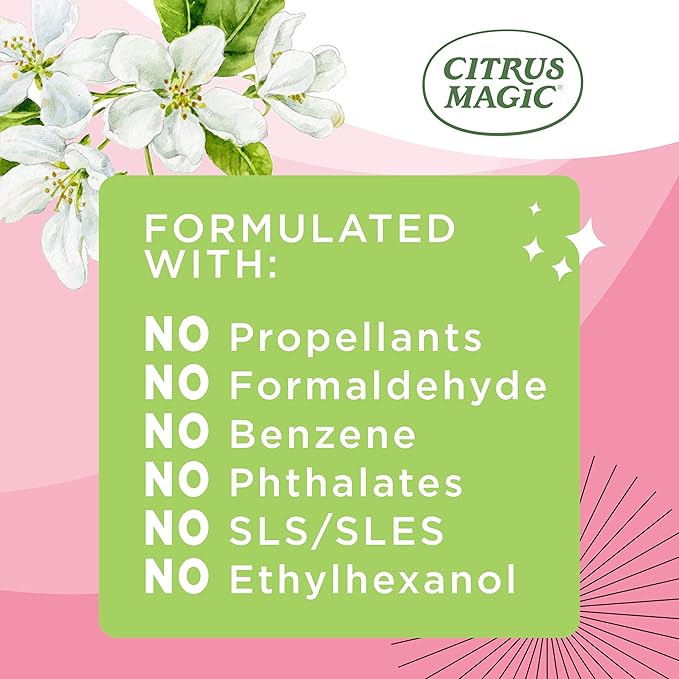 Citrus Magic Limited Edition Odor Eliminating Air Freshener Spray, Assorted Spring Fragrances, 3-Ounce, Pack of 3