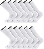 TCK Moisture Wicking Work Crew Socks for Men & Women- 9-11/10-13/13-15 Cushioned Boot Socks 6-pack 3-pack 12-pack