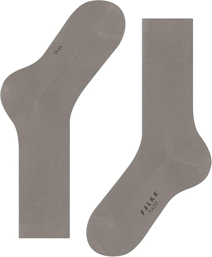 FALKE Men's Tiago Dress Socks, Sustainable Cotton, Crew, 1 Pair