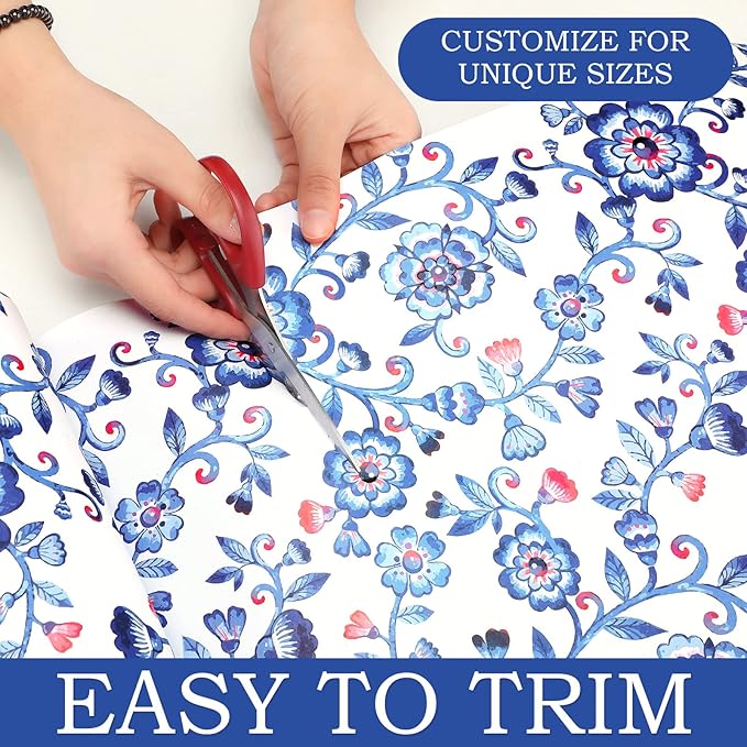 10 Sheets Drawer Liners for Dresser Scented Drawer Liners Non Adhesive Scented Paper for Fragrant Home Shelf Closet(Lavender,Blue Flowers)