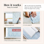 Shelf Paper - 14" x 19.5" (Royal Damask) English Rose Scented Drawer Liners for Dresser, Bedroom & Bathroom - Non-Adhesive Drawer Liner Paper - 6 Sheets