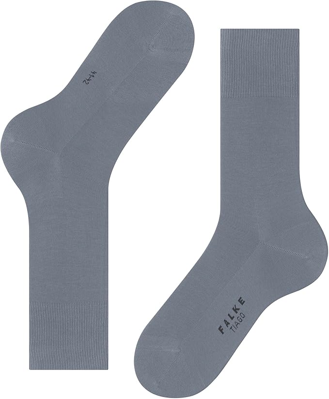 FALKE Men's Tiago Dress Socks, Sustainable Cotton, Crew, 1 Pair