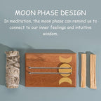 ZenBless Palo Santo and Sage Holder Natural Wood Incense Burner Holder for Palo Santo & Sage Smudge Sticks, Lasting Burning Sage Holder for Burning Bowl, Ideal for Spiritual Meditation Gift