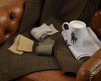 POLO RALPH LAUREN men Super Soft Flat Dress Crew Socks - 3 Pair Pack - Heel-toe Reinforcement