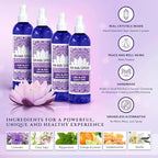 Orange & Frankincense Aromatherapy Spray - Pillow and Shower Aura Cleansing Mist for Relaxation & Positive Energy - Spiritual Gift for Meditation, Spiritual Vibrational Harmony, Tranquility. OM 4oz