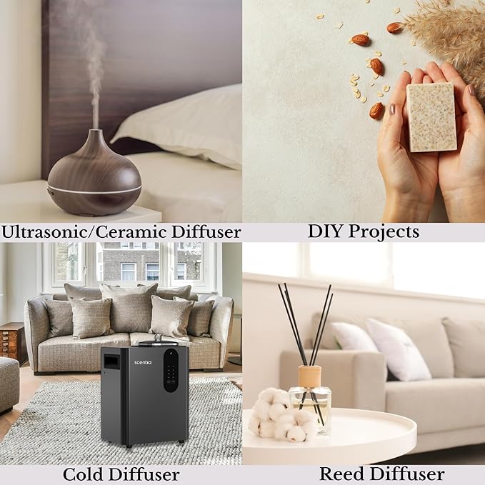 Hotel Diffuser Oil Inspired by 5-Star Hotel Scent - 500 ml 16.9 fl oz - Fragrance Oil Blend Jasmine, Bergamot & Fresh Marine Notes for Aromatherapy Diffusers and Humidifiers - Cabana