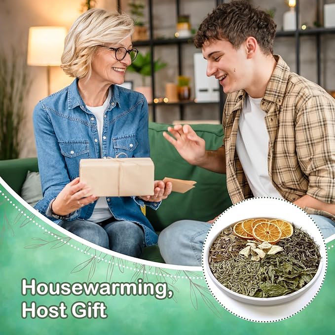 Potpourri Simmering, Healing Herbs Stovetop Potpourri with Cinnamon, Ginger, Lavender, Anise Star and Orange, Simmer Pot Ingredients for Home Fragrance, Housewarming, Hostess Gift