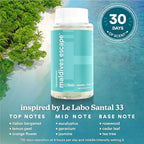 Homedics SereneScent Maldives Escape, Fresh & Woody Home Fragrance Oil, 120 ml, for use with Homedics SereneScent Waterless Diffuser (ARMH-970/973), Clean & Natural, up to 100% USDA Biobased