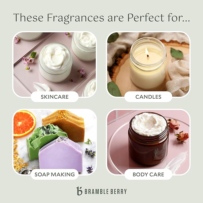 Bramble Berry Scented Fragrance Oil 2 oz | Long-Lasting Clean Aroma for Soap Making, Candle Crafting, Lotion, Bath Bombs, Wax Melts, Diffusers & Skincare | Vegan, Paraben & Phthalate Free, Skin Safe