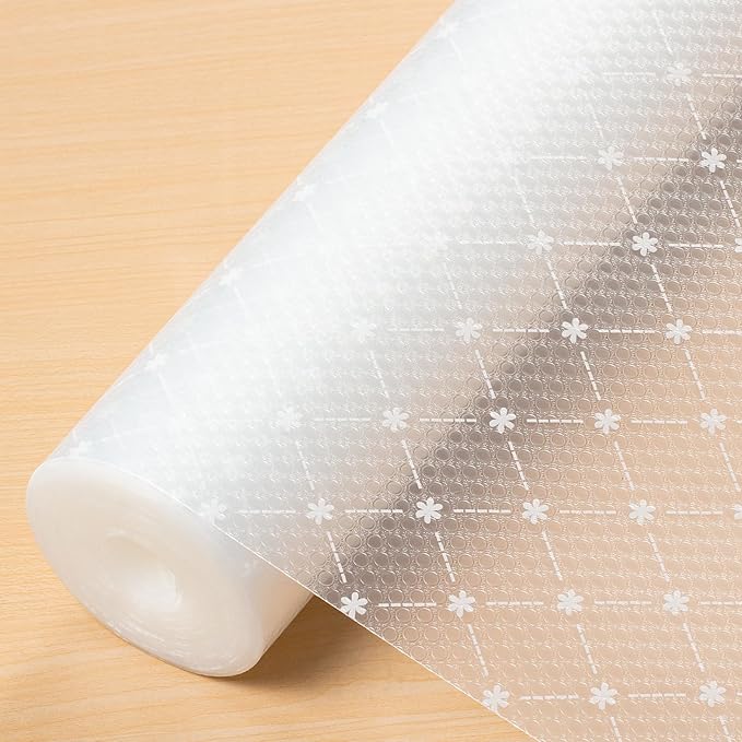 Cooyes Shelf Liner – Premium Non-Adhesive Cabinet & Drawer Liner for Kitchen – Waterproof Shelf Paper with Modern Pattern – Durable EVA Cabinet Mat – Easy to Cut