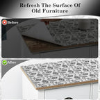 Drawer and Shelf Liner, Non-Slip Kitchen Cabinet Liners Non-Adhesive Thick Strong Grip Waterproof Washable Mats Protect Dresser Shelves Cupboard Bathroom Cabinets, Boho: Floral, 12 in X 20 FT