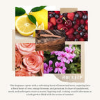 Airkeep Reed Diffuser Set,3.38 fl oz (100 ml) - Sandalwood Rose Oil Diffusers with 8 Reed Sticks,Home Fragrance Reed Diffuser for Bathroom Shelf Decor