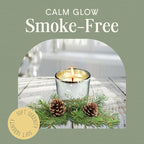 Mister Candle Pine Scented Holiday Votives Candles, Scented in Mini Artisan Silver Jars, Christmas Candles with Essential Oils Made in USA, 15 Hr Burn Time, (Mistletoe, Set of 12)