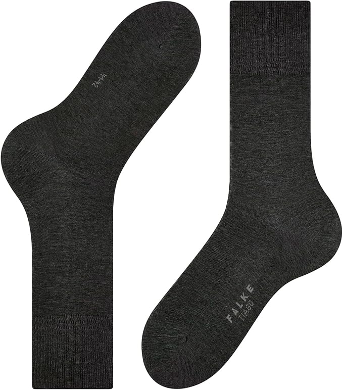 FALKE Men's Tiago Dress Socks, Sustainable Cotton, Crew, 1 Pair
