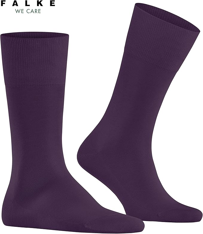 FALKE Men's Tiago Dress Socks, Sustainable Cotton, Crew, 1 Pair