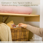 Simplicity Scents Cinnamon Sticks Scented Sachets Pack of 3, Fall & Winter - Long-Lasting Scented Bags, Home Fragrance, Air Freshener & Deodorizer for Closet, Room, Drawer, or Cars, Made in The USA